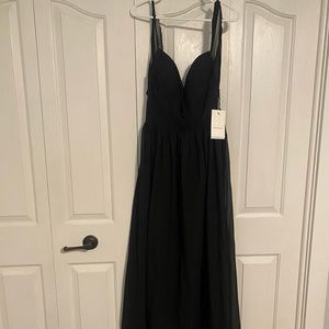 Elegant, floor length black dress! Brand new-never worn!